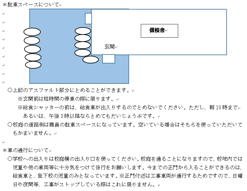 駐車場について