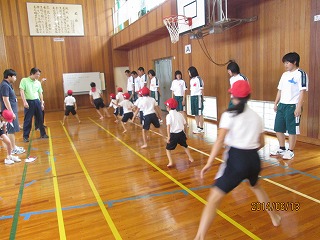 反復横跳びの様子