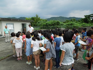 水源地の見学