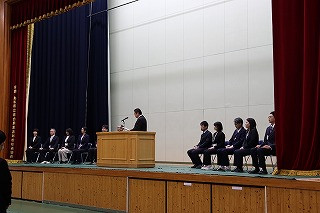 着任者代表挨拶