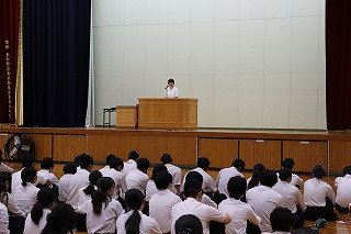 終業式教頭あいさつ
