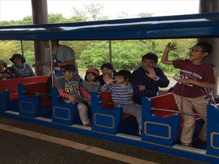 みんあで汽車に乗りました！