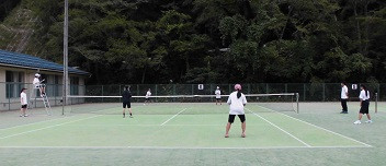 テニス新人戦練習