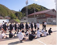 園小中避難訓練地震