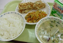 12月13日給食(有機にんじん)