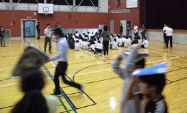 地震避難訓練