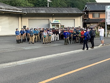 チーム行動スタート前