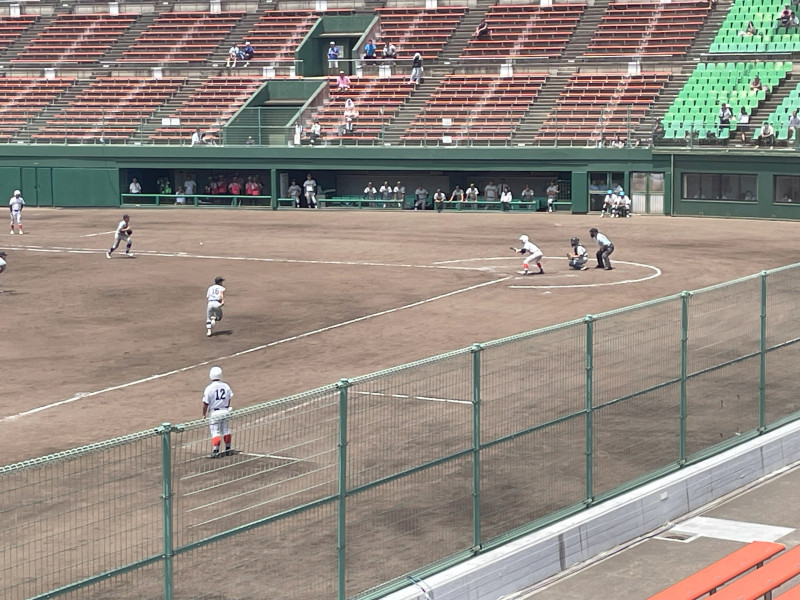 2025野球対米子北6岡崎送りバント