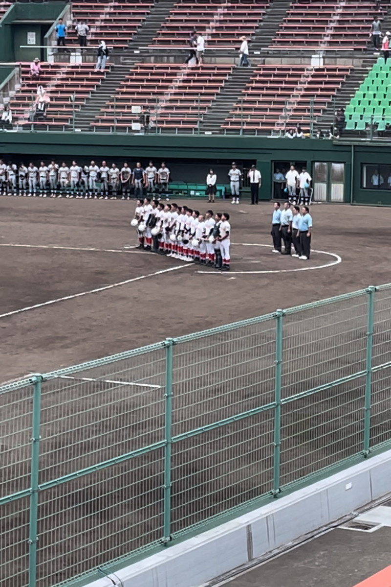 2025野球対米子北8校歌斉唱