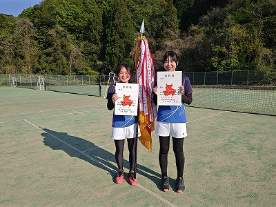 女子個人1位（笠田愛美・遠藤帆乃香ペア（倉吉総合産業））