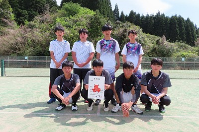 男子団体第2位倉吉総合産業高校