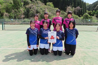女子団体2位倉吉総合産業高校
