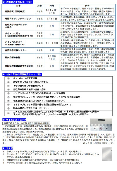 理数科通信Vol1の２