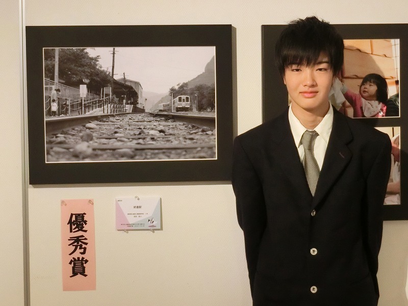 展示会場で