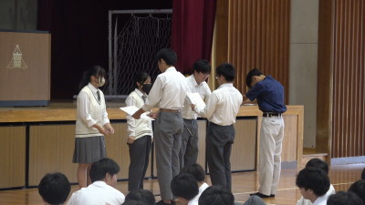 ①ステージ発表表彰式
