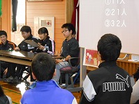 学校紹介をしている様子