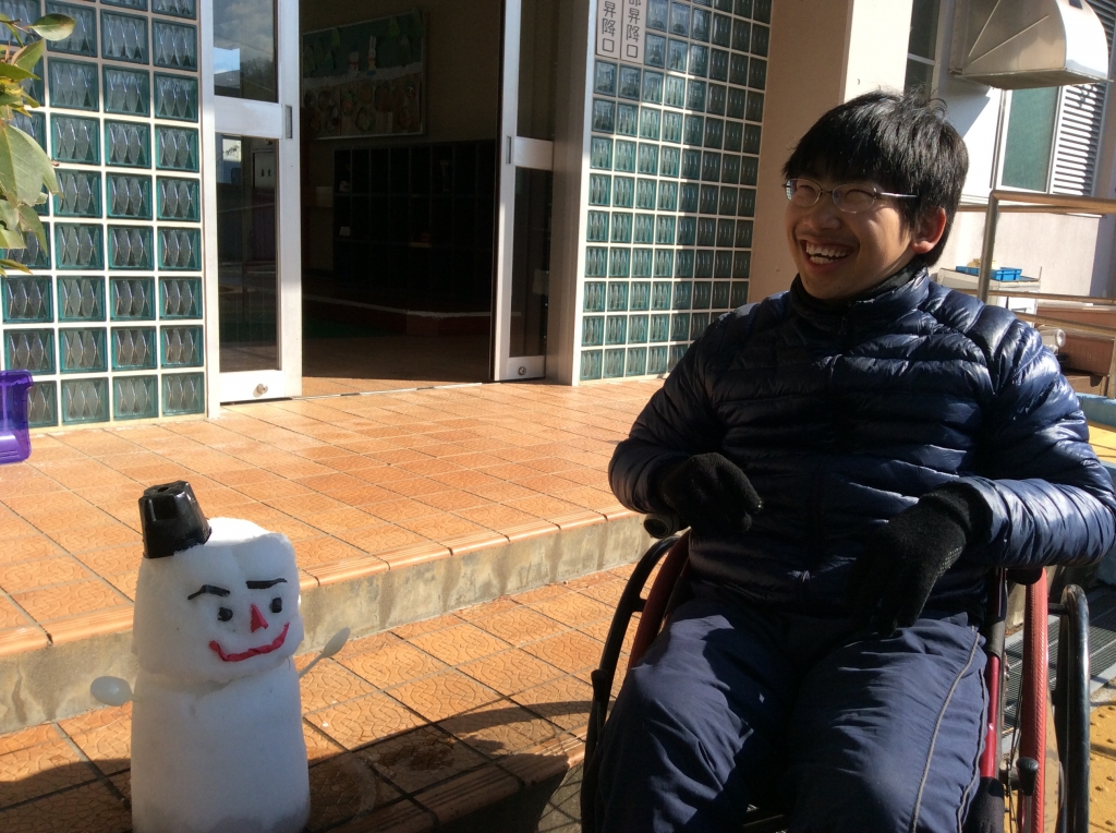 雪だるま完成