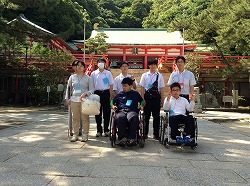 赤間神宮まえにて