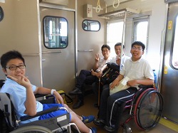 列車の中