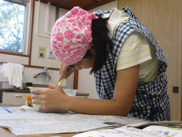 お菓子作りの様子