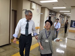 避難している様子