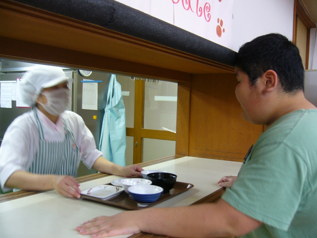 下膳の様子