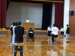 児童生徒全員が集合しました