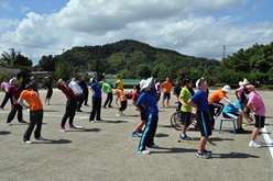 準備運動の様子です