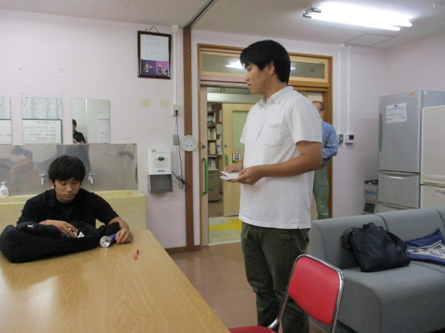 講評をしている様子