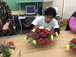 花を生けています