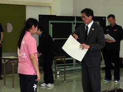 表彰式の様子です
