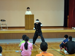 児童生徒代表からのエールの様子です。