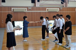 表彰式のようすです