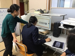 普通科ではパワーポイントの制作をしています