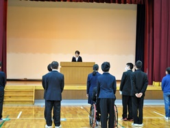 校長先生の式辞です