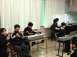 音楽部の演奏会です