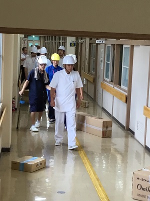 避難の様子
