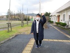 盲生登校の様子３