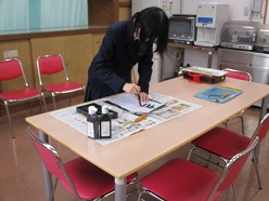 「新春」と書く舎生