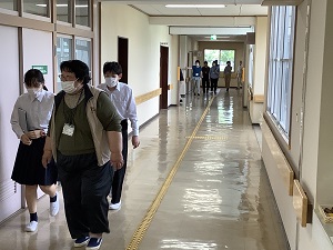 避難の様子①