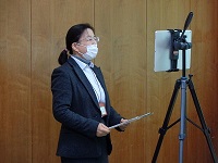 学校長式辞（リモート）
