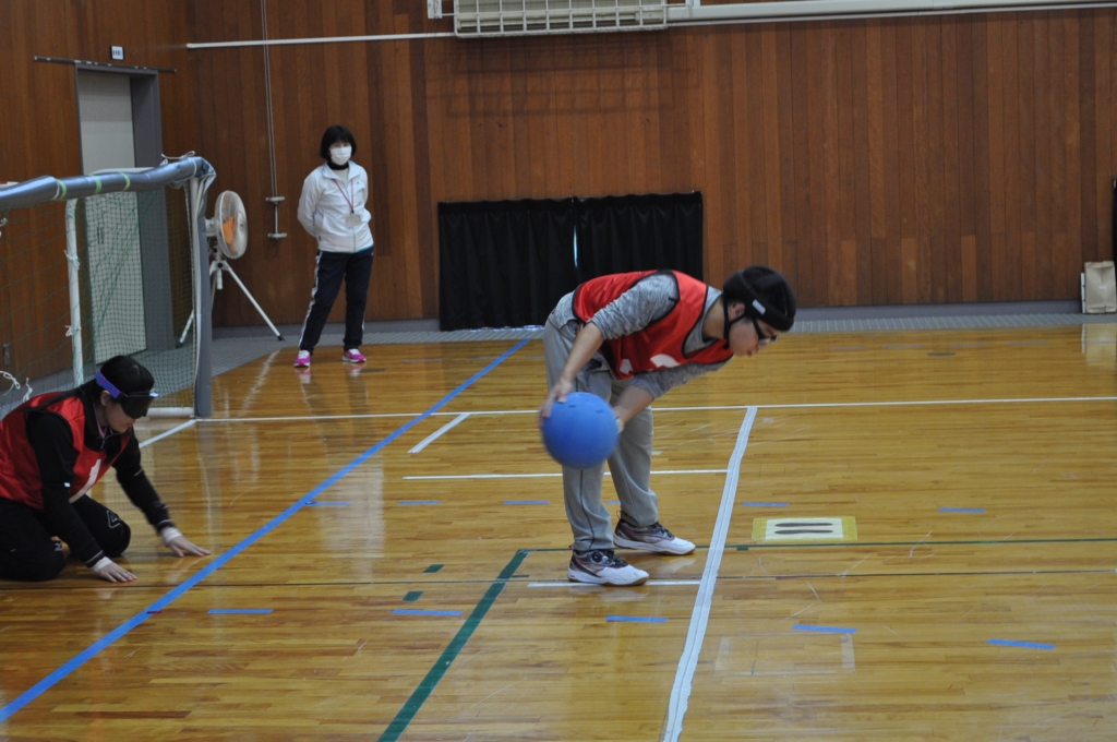 運動部遠藤杯ゴールボール大会の様子