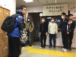 送り出しの様子