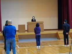 修了式（学校長式辞）