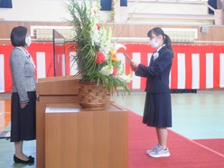入学宣誓の様子