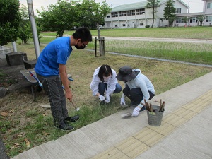 暑い中がんばりました