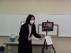 校長先生挨拶の様子