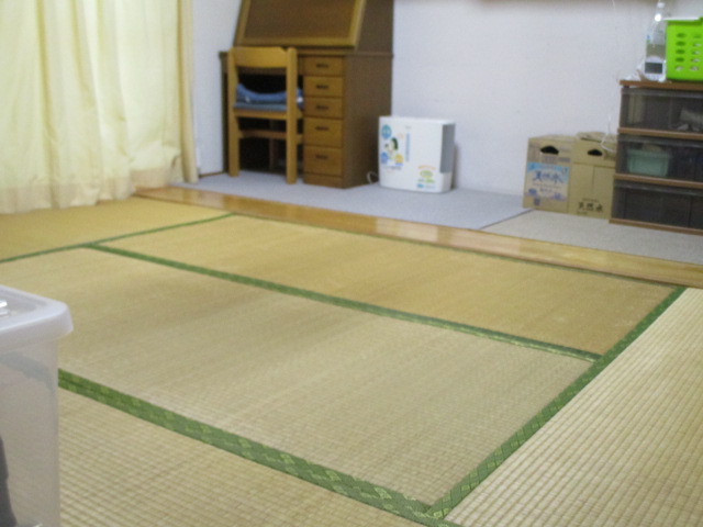 掃除後の部屋