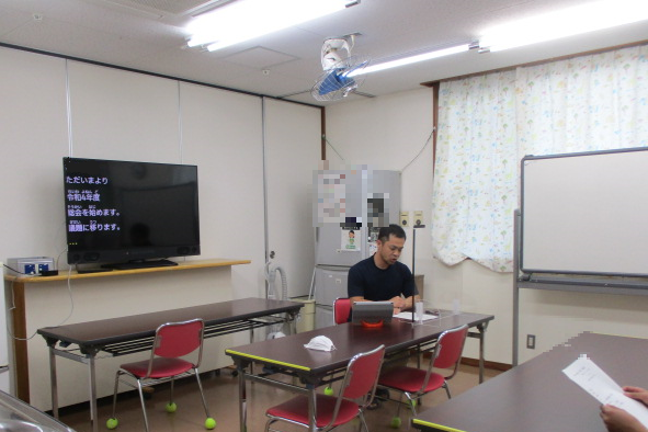 UDトークを使って会を進めている様子