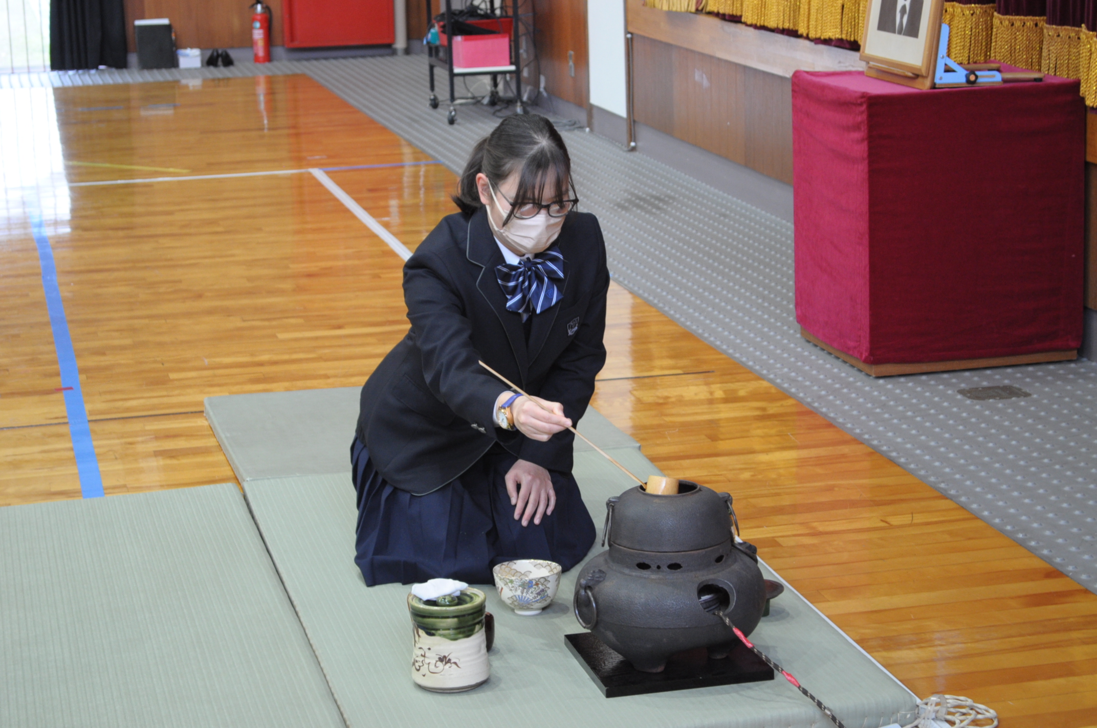 茶道部の様子